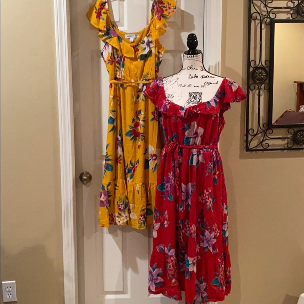 2 for 25! Ruffle Tie Waist Dresses